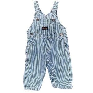 Vintage 90s Osh Kosh B’Gosh striped overalls L